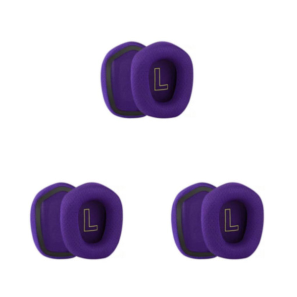 1/2/3/5 Öronkuddar Kudde Hörselskydd Andas Gamer Purple Ear Pads 3PCS