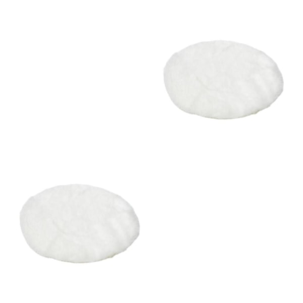 1/2/3/5 Plysch miniatyrmatta 1:12TH Dockhusleksak för white round round dia 18cm 2Set