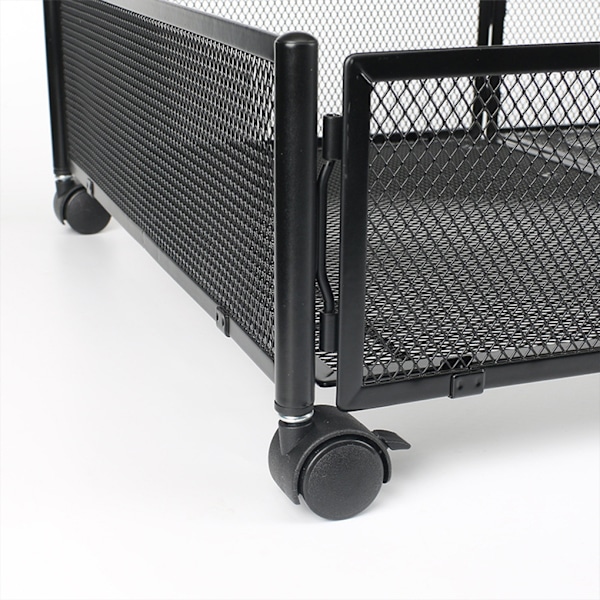 Metall hållbara och bekväma förvaringsbehållare under sängen för black 60*40.5*16cm