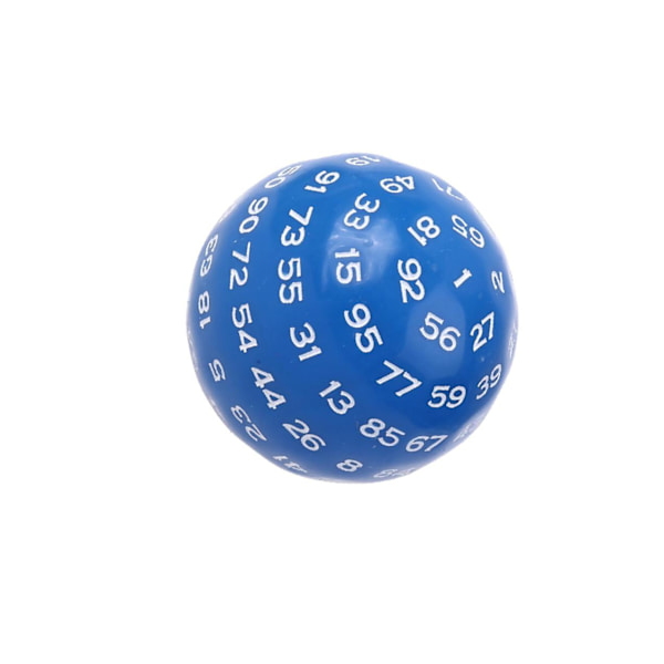1/3/5 Akryltärningar Spelunderhållning Familjepolyedriska tärningar Blue 48mm 1Set