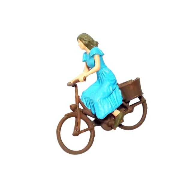 1/2/3/5 Realistisk 1/87 Skala cyklistfigurer Små människor för Girl Height: 2.8cm 1Set