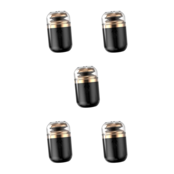 1/3/5 bärbar elektrisk rakapparat USB uppladdningsbar skäggrakning Black 6 x 3.5cm 5Set