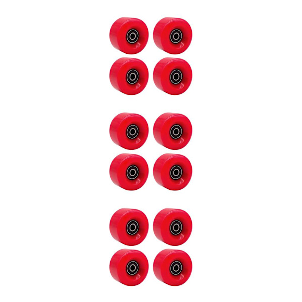 1/2/3 Inline Skate Wheel PU Slitstarka 58 mm 82A hjul Red 58x58x32mm 3Set
