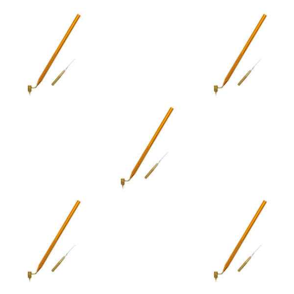 1/2/3/5 Paint Applicator Pen Utsökt hantverksmålningstillbehör Gold 0.5mm 5PCS