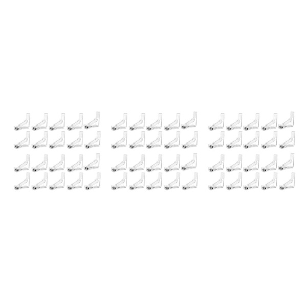 1/2/3/5 Håll hårt duk Justerbar tygklämma för Transparent 20PCS 3Set