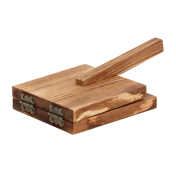 1/2 För Degpressverktyg Gadget Bakning Pizza Bakverk Brown square 1Set