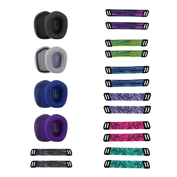 1/2/3/5 Öronkuddar Kudde Hörselskydd Andas Gamer Gray Ear Pads 1 Pc