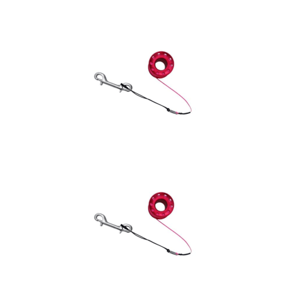 1/2/3/5 Diving Finger Reel Guide Spool 15m Line Dual Ended För Red 15M Wire 2PCS
