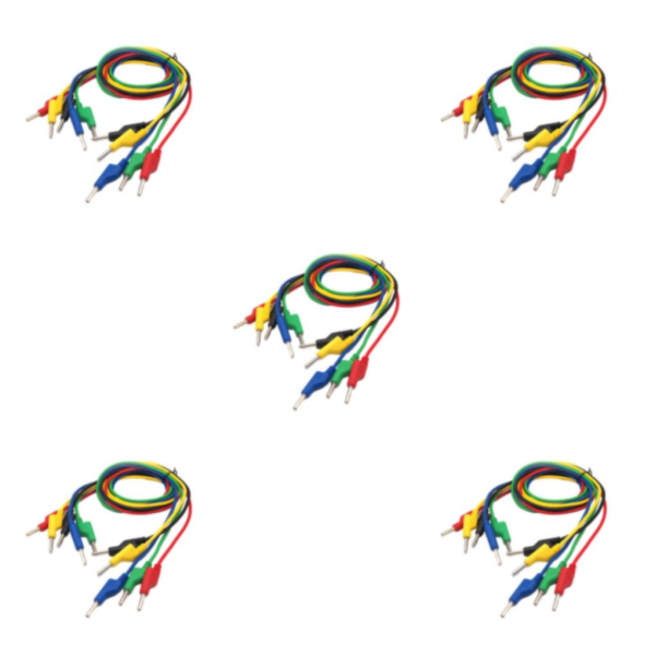 1/3/5 5 st/ set Bananpluggkabel Test för multimeter Effektiv 5Set