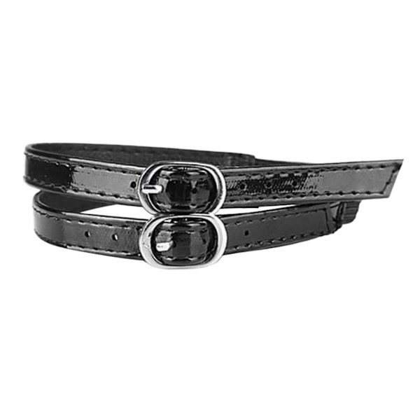 1/2/3/5 Skoremshållare med Spänne Skosnöre Tillbehör Anti mirror black 33 x 0.2 x 1cm 1Set