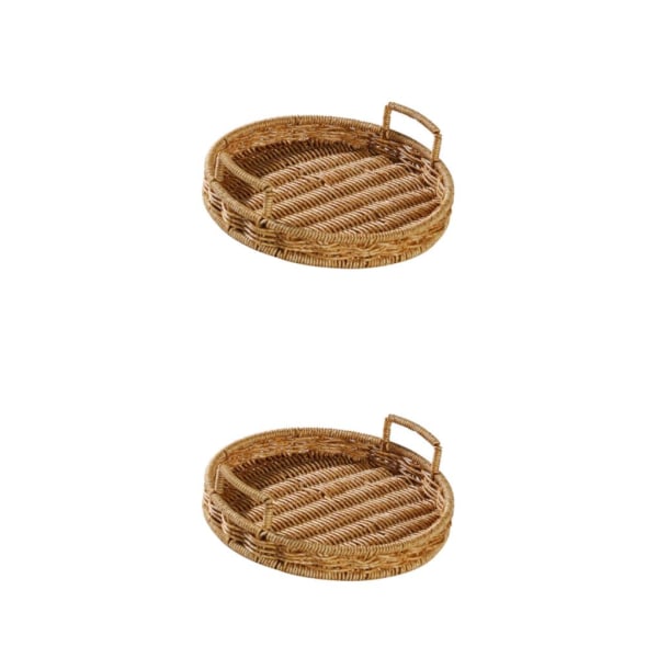 1/2/5 Handgjord rustik organizer i rotting för frukt 2PCS