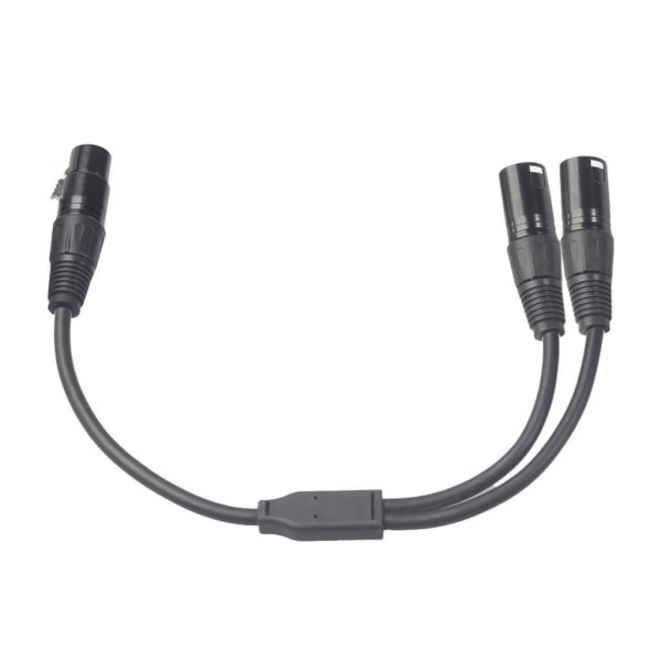 1/5 1x 3-Pin XLR Hane Plug to Dual 2 Hona För Jack Y Splitter 1Set