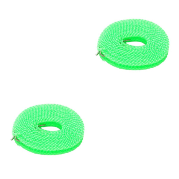 2/3/5 Klädstreck Stretchig bärbar tvättsnöre för trädgård green 1000cm 2Set