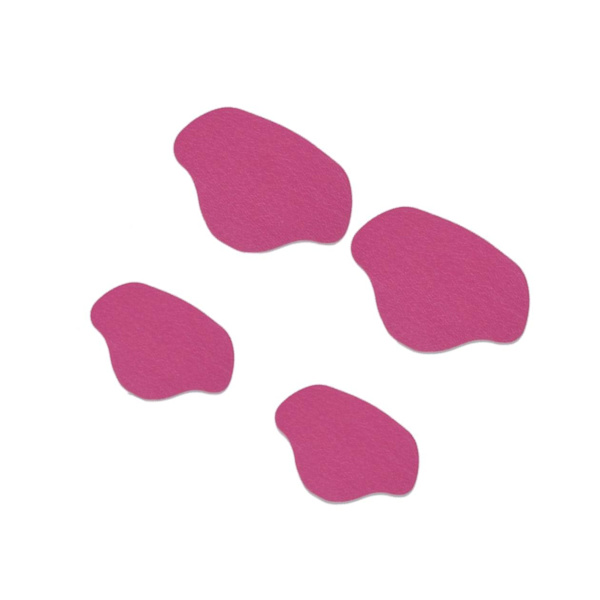1/2/3/5 Shoe Häl Pad Innersula Häl Reparation Heel Stick för män & rose red 1Set