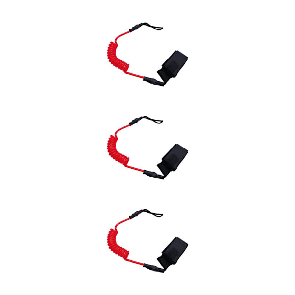 1/2/3/5 Raft Stretch Rep med Elastiskt koppel Pålitlig och Red 45cm 3PCS