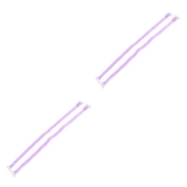 2/3/5 Dam Non-För slip BH-remmar Justerbar ersättning Purple 2Set