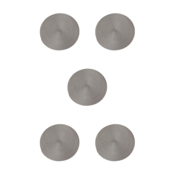 1/2/3/5 runda bordstabletter Bred applicering Robust och hållbar LightGray 5Set