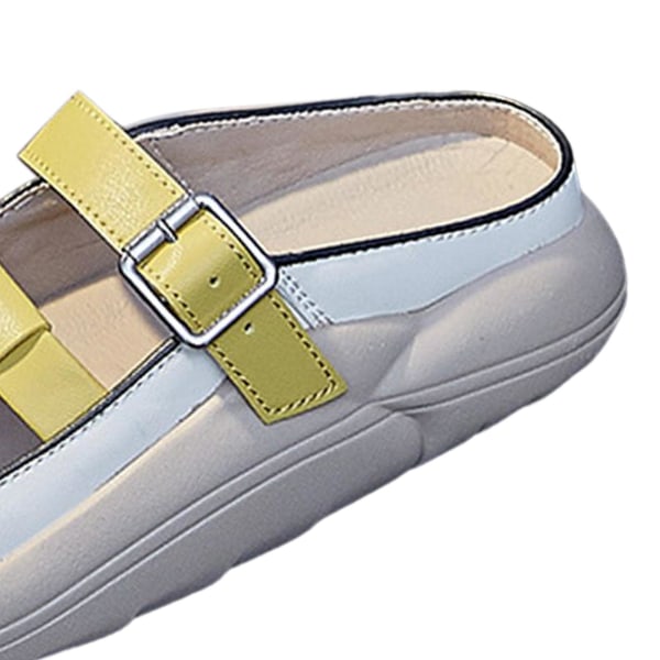 Dam Slide Sandaler Vattentät Soft För Slip On Flat Sandal Yellow 37