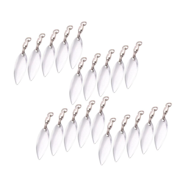 1/2/3/5 20 stycken Fiskedrag Verklighetstrogna fiskedrag Reflekterande Silver M 1Set