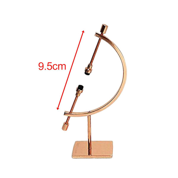1/2/3/5 Sphere Holder Display Stand Ornament Glas Ball Holder Rose Gold 10x4x15cm 1Set