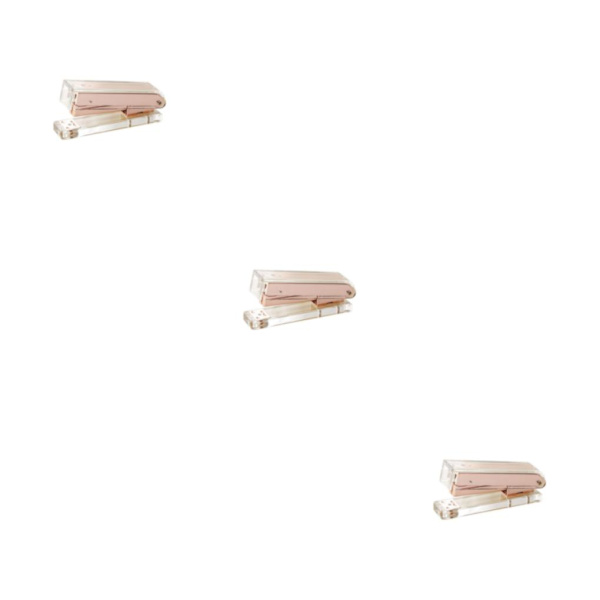 1/2/3/5 Klassisk Häftapparat Brevpapper Gåva för Hemma skolkontoret Rose gold 3PCS
