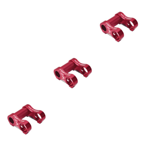 1/2/3/5 hopfällbar cykel dubbelstammad aluminiumlegering för cykling Red 75 x 72mm 3Set
