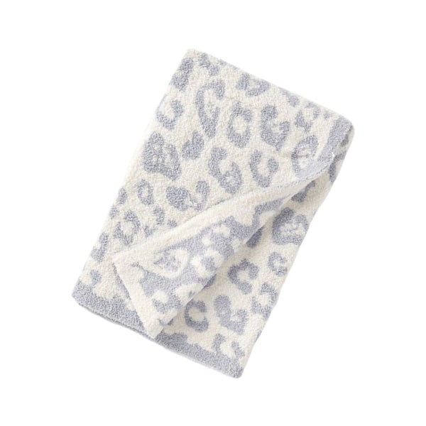 1/2/3 Throw Blanket Leopard Print Flanell Fleece Filtar Plysch white 40x47in 1Set