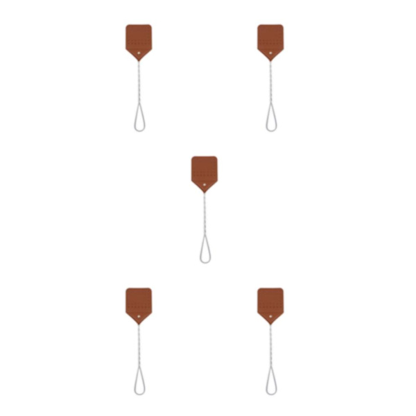 1/3/5 bärbar läderbuggsmättare för effektivt förebyggande brown 5PCS