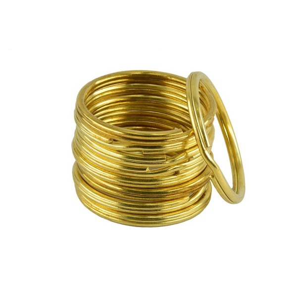 1/2/3 10 delar Mässing Rund Nyckel Delad Ring Kedja Väska Spänne Loop 1Set