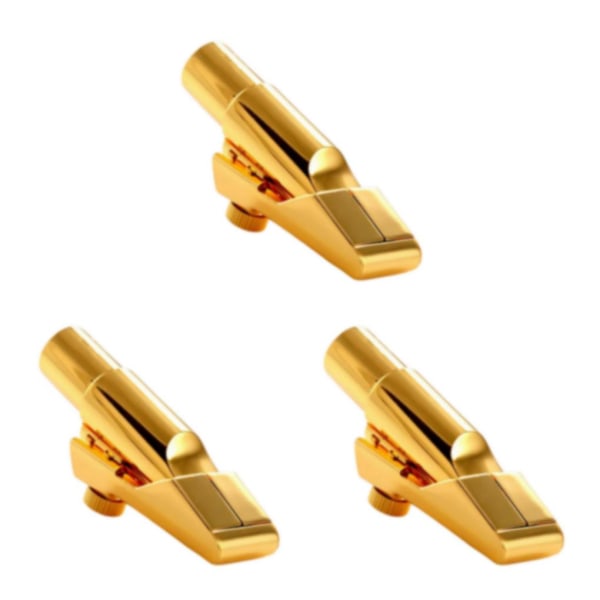 1/2/3/5 Nybörjarvänlig altsaxofonmunstycke med Gold Size 7 3PCS