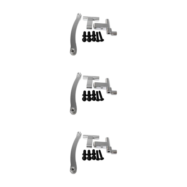 1/2/3/5 Aluminiumlegering Styrservo Saver komplett för 1/18 Silver 3Set
