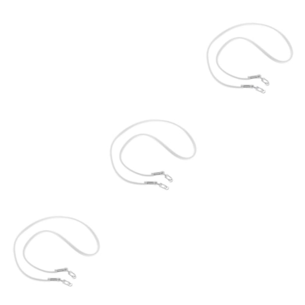 1/3/5 PU-läder axelremsrem Handtag DIY White 119cm 3Set