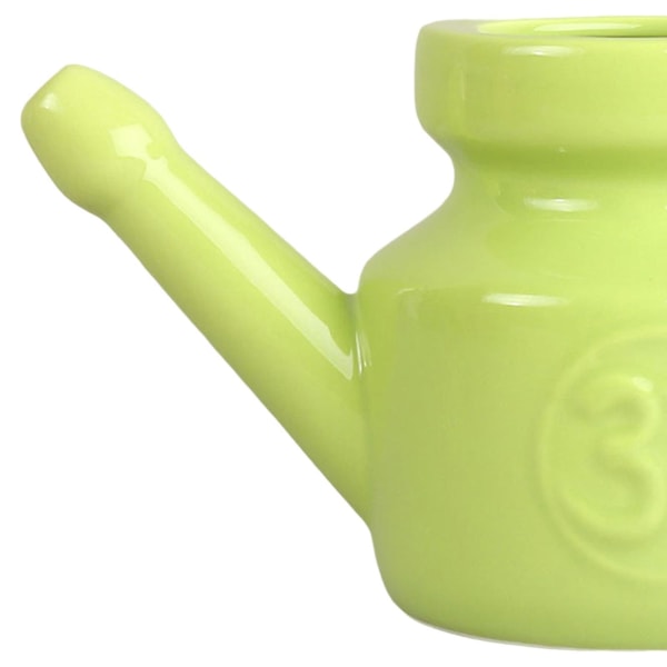 1/2/3/5 Keramik Neti Pot Leakproof Sinus Rinse Pot Tålig för Green 5.51 Inchx3.94 Inchx4.13 Inch 1Set