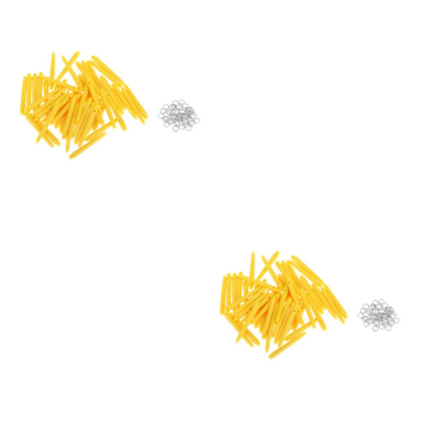 1/2/3/5 50x För Shafts 2BA Dart Tillbehör med skydd 45mm Yellow 2Set