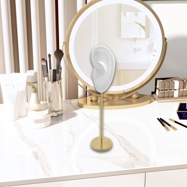 1/2/3 Örhänge Display Stand Human Ear Model Stud Holder Showcase Left Translucent Height: 18cm 1Set