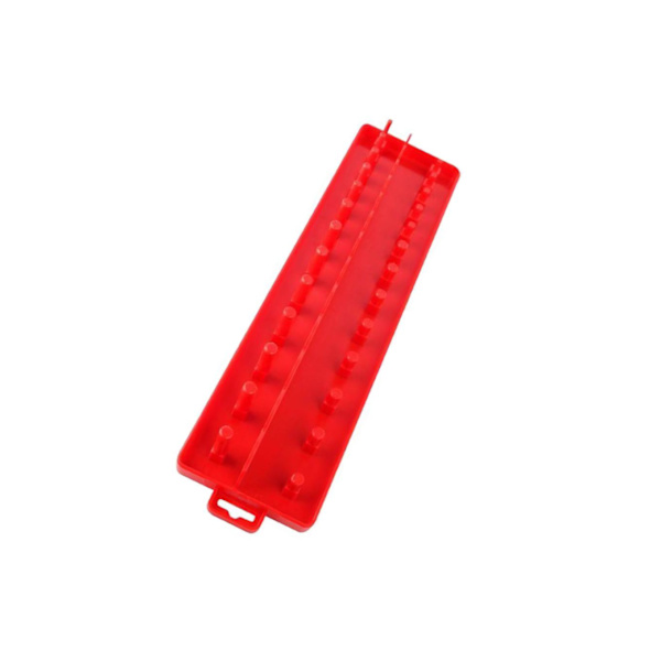 1/2 Socket Organizer Hållare Rack Sleeve Förvaringsfäste Verktygslåda Red Imperial M 1Set