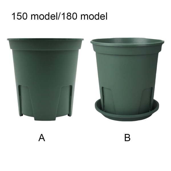 5 st/ set Stabil och tålig blomkruka i plast med dränering pot with tray 180：18*18cm