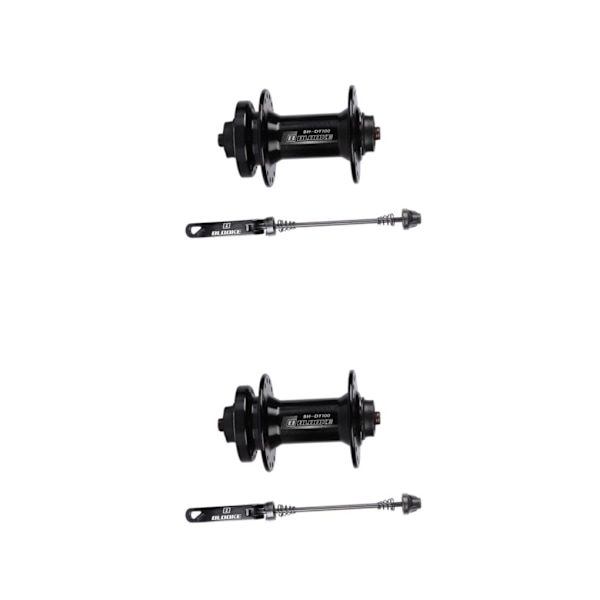 1/2 36-håls skivbromsnav med snabbkoppling med genomgående axel 7-11 Front hub 2PCS