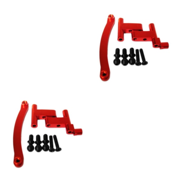 1/2/3/5 Aluminiumlegering Styrservo Saver komplett för 1/18 Red 2Set