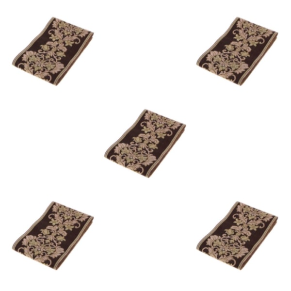 1/2/3/5 Etnisk spets Jacquard Ribbon Broderade Trim Kläder 8CM 5Set