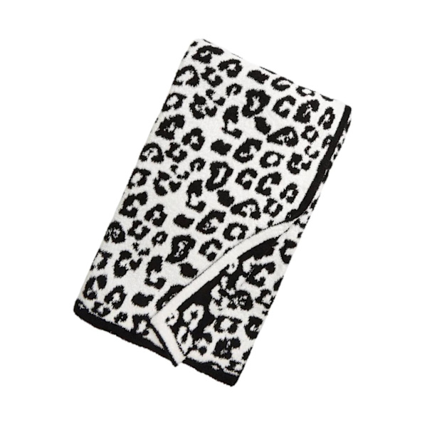 1/2/3 Throw Blanket Leopard Print Flanell Fleece Filtar Plysch black 40x47in 1Set