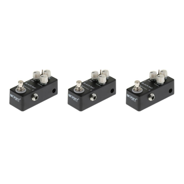 1/3 Black Rat Distortion Gitarreffektpedal för gitarrdelar 3PCS