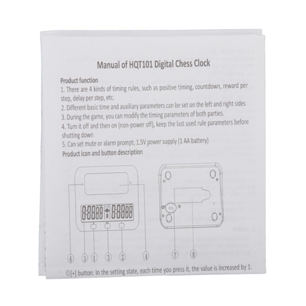 Schackklocka Digital schacktimer Professional för brädspel