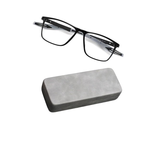 1/2/3/5 Sport Läsglasögon Blå Ljusblockerande Glasögon för Black Gray 200° 139 x 41mm 1Set