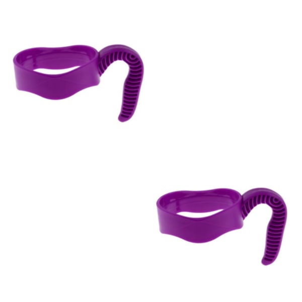 1/2 Non För Slip Vattenkopp Flask Tumlar Handtag Resebil Mugg Purple 20oz 2Set