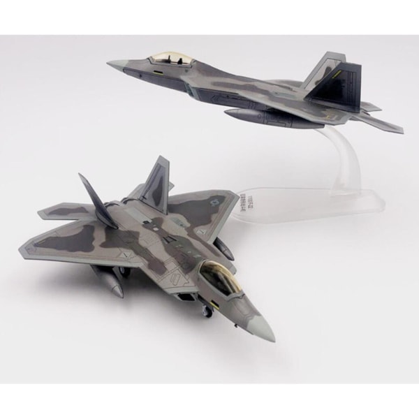 1/100 skala F-22 flygplansmodell med stativ hög simulering