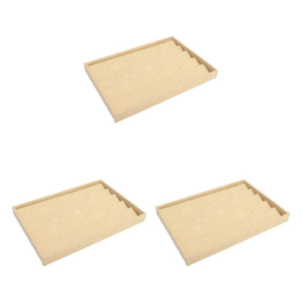 1/2/3 Stapelbara smycken fack för lådor butiker Showcase present Earrings Tray 35x24x3cm 3Set