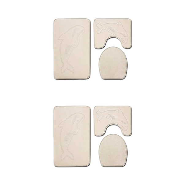 1/2 3pack/lot Halkfri Chenille Badmatta Lätt att installera PJ210611-B001 2Set