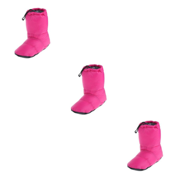 1/2/3 Vita duntofflor Vintervarma campingtältfotskor Rose Red L 3PCS
