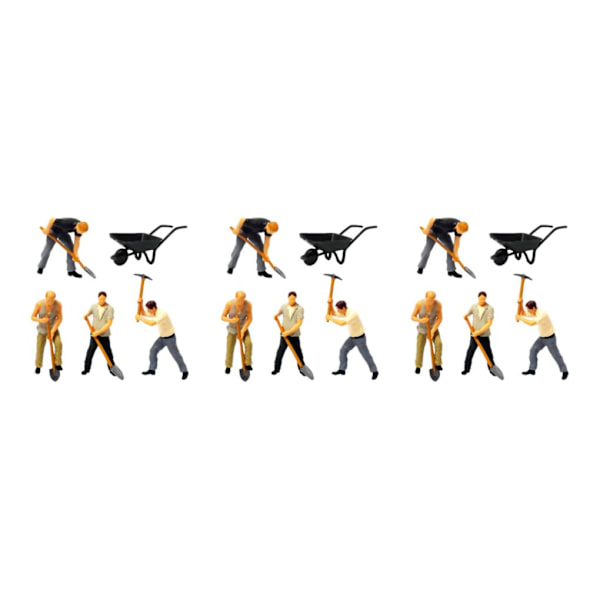 1/2/3/5 Realistiska 1/64 målade figurer för DIY-projekt Sand 1:64 3Set